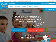 Tablet Screenshot of mobiledentists.com